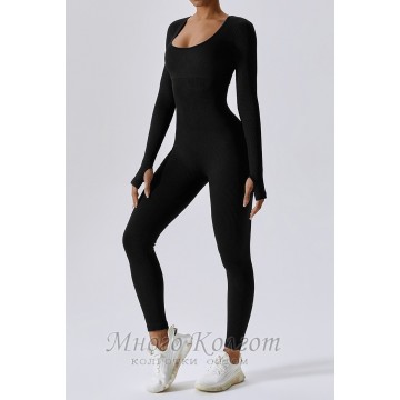 Безшовный комбенизон Leggings Body Crop top Rib